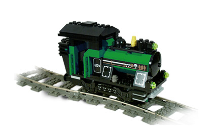 Lego Small Train Engine Green