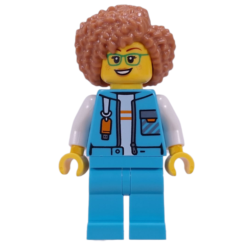 Lego Arctic Explorer, Medium Azure Suit, Medium Nougat Hair