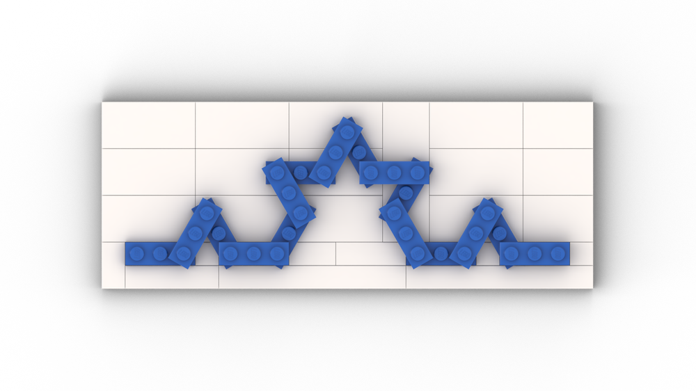 Lego Koch Curve (Koch Snowflake)