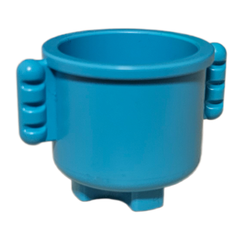 Lego Duplo Kettle with Closed Handles 2 x 2 x 1.5 / Medium Azure
