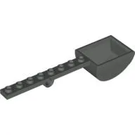 Launcher, with 1 x 8 Plate with Pin Hole and Bucket (Catapult) / Dark Gray