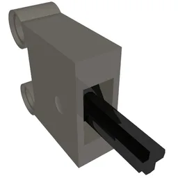 Pneumatic Switch with Pin Holes / Dark Bluish Gray