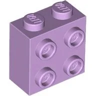 Brick Special 1 x 2 x 1 2/3 with 4 Studs on 1 Side / Lavender