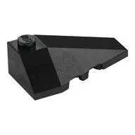 Brick Wedged, Sloped 4 x 2 Triple Right / Black