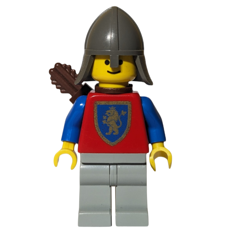 Lego Archer (Crusader Lion) - Light Gray Legs