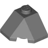 Brick Wedged, Sloped 45° 2 x 2 Corner / Dark Bluish Gray