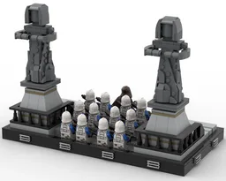 March on the Coruscant Temple Diorama