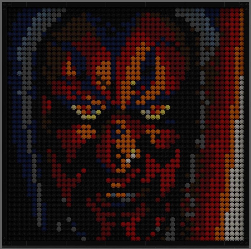 Lego Darth Maul Mosaic (Hooded)