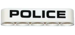 Technic, Liftarm Thick 1 x 5 with Black 'POLICE' Pattern (Sticker) - Set 42047
