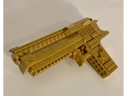 Golden Desert Eagle handgun