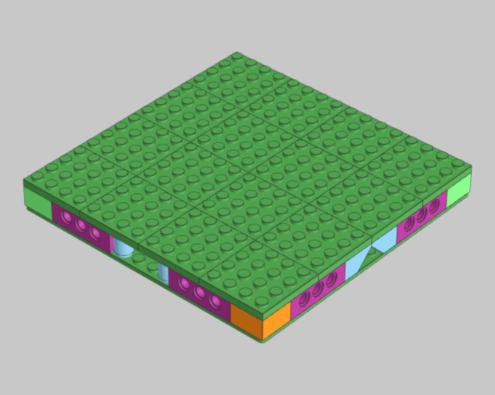 Lego 16x16 MILs Base with Electrical Access