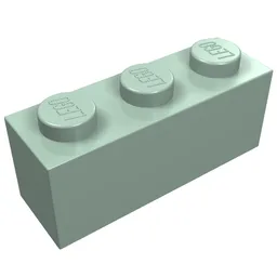 Brick 1 x 3 / Sand Green