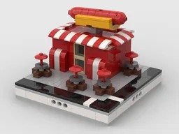 Hot dog stand for a Mini Modular City