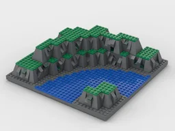 3D Baseplate with river