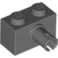 Brick Special 1 x 2 with Pin - Bottom Stud Holder