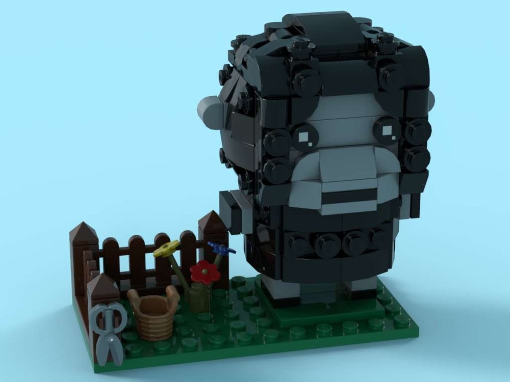 Lego Brick-built Black Sheep