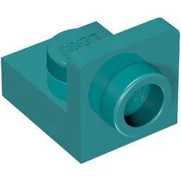 Bracket 1 x 1 - 1 x 1 Inverted / Dark Turquoise