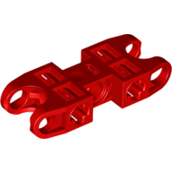 Lego Technic Axle and Pin Connector 2 x 5 with Two Ball Joint Sockets / Red
