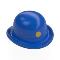Hat, Bowler with Gold Dot Print
