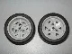 Wheel 43.2mm D. x 26mm Technic Racing Small, 3 Pin Holes with Black Tire 56 x 28 ZR Street (41896 / 41897) / Light Gray