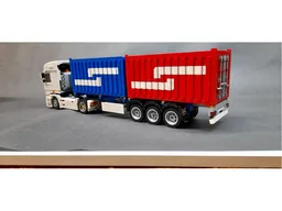 container chassis semitrailer Krone red