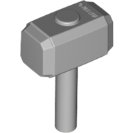 Lego Tool Hammer / Sledgehammer / Light Bluish Gray