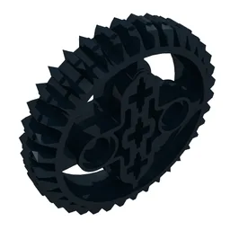 Technic Gear 36 Tooth Double Bevel / Black