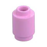 Brick Round 1 x 1 Open Stud / Bright Pink