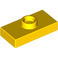 Lego Plate Special 1 x 2 with 1 Stud with Groove (Jumper) / Yellow