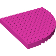 Lego Brick Round Corner 12 x 12 / Dark Pink
