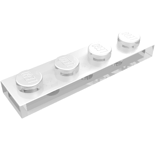 Lego Plate 1 x 4 / Trans-Clear