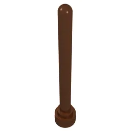 Antenna 1 x 4 with Rounded Top / Reddish Brown
