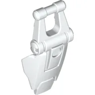 Large Figure Shield, with Handle for Clip / White