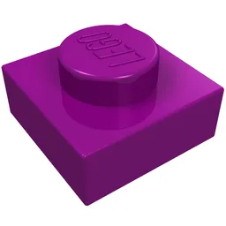 Plate 1 x 1 / Purple