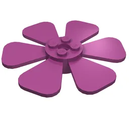 Propeller 6 Blade Fan 8 x 8 / Magenta