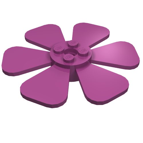 Lego Propeller 6 Blade Fan 8 x 8 / Magenta