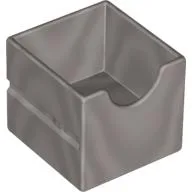 Duplo Drawer 2 x 2 with Semicircle Cutout / Pearl Light Gray