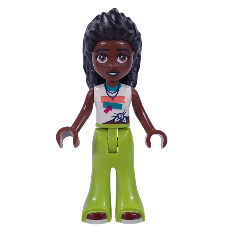 Lego Elsa D - White Shirt, Lime Pants