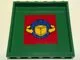Panel 1 x 6 x 5 with Box and Arrows and Globe Pattern on Red Background Pattern (Sticker) - Sets 7939 / 7992 / 7994
