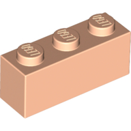 Lego Brick 1 x 3 / Light Nougat