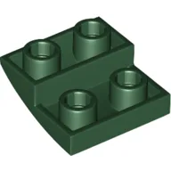 Brick Curved Inverted 2 x 2 x 2/3 / Dark Green
