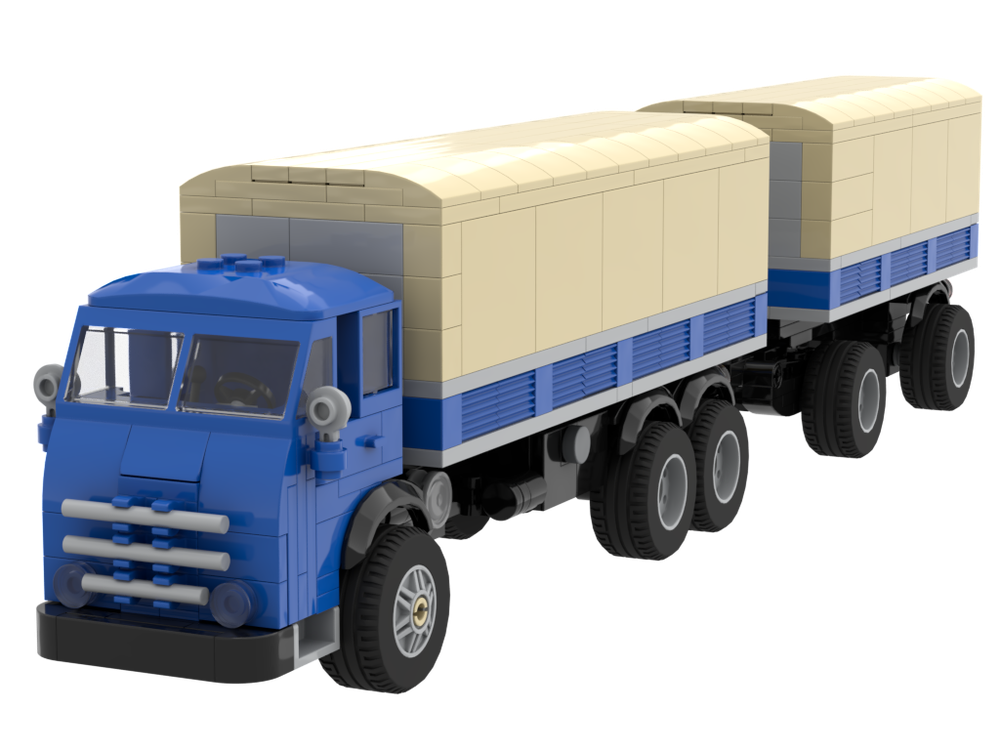 Lego Büssing 12000 Cabover Truck Playeble blue