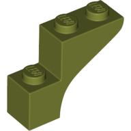 Lego Brick Arch 1 x 3 x 2 / Olive Green
