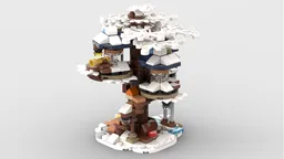 Mini 21318 Ideas Tree House - Winter Version