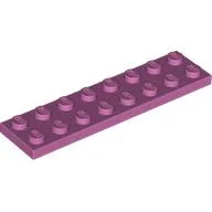 Plate 2 x 8 / Medium Dark Pink