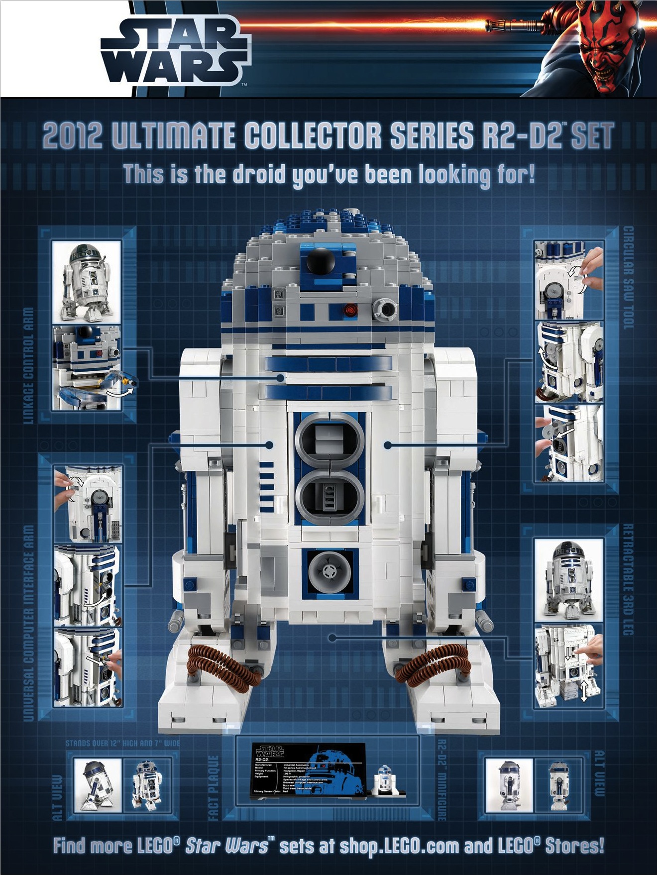 Lego R2-D2 Poster