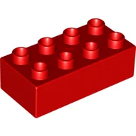 Duplo Brick 2 x 4 / Red