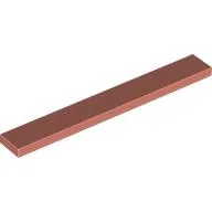 Tile 1 x 8 with Groove / Salmon