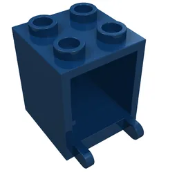 Box 2 x 2 x 2 [Hollow Studs] / Dark Blue