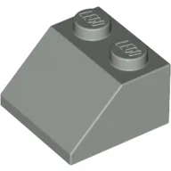 Brick Sloped 45° 2 x 2 / Light Gray